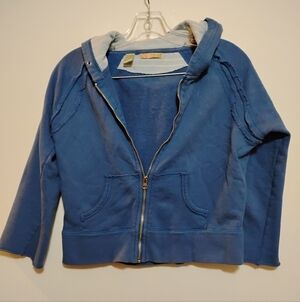 JESSICA SIMPSON Blue Kids Hoodie Jacket Zipper Size L